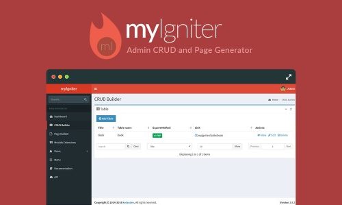 Download myIgniter v4.0.2 – Admin CRUD and Page Generator
