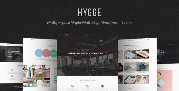 Hygge v1.0.11 – Multipurpose Single/Multi Page WP Theme