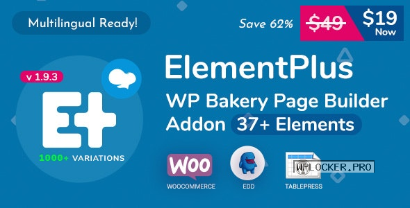 Element Plus v1.9.3 – WPBakery Page Builder Addon