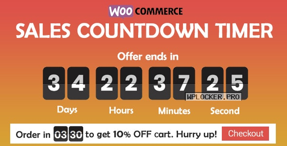 Checkout Countdown v1.0.1.1 – Sales Countdown Timer for WooCommerce and WordPress