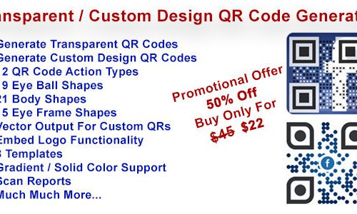 Download Transparent & Custom Design QR Code Generator