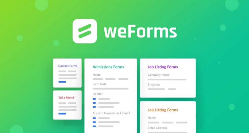 weForms Pro v1.3.11 – Experience a Faster Way of Creating Forms