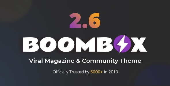 BoomBox v2.6.1 – Viral Magazine WordPress Theme
