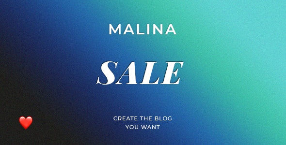 Malina v1.9.0 – Personal WordPress Blog Theme