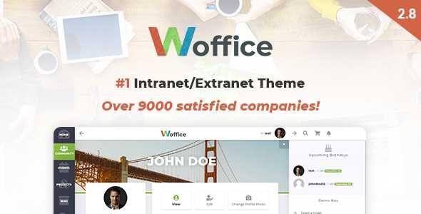 Woffice v2.8.9 – Intranet/Extranet WordPress Theme