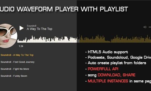 Download Audio Waveform Player with Playlist