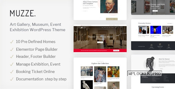 Muzze v1.2.3 – Museum Art Gallery Exhibition WordPress Theme