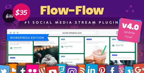 Flow-Flow v4.1.29 – WordPress Social Stream Plugin