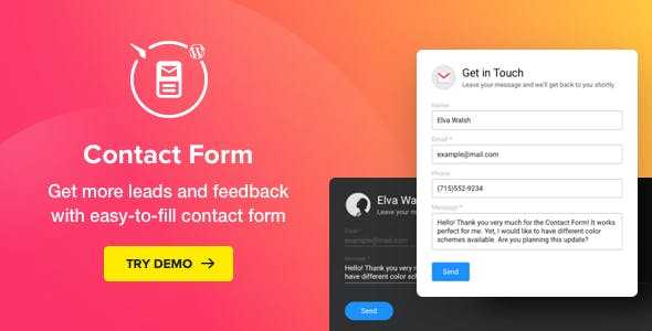 Contact Us Form v2.3.0 – WordPress Contact Form Plugin