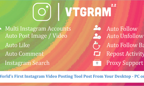 Download VTGram v2.2 – Instagram Tool For Marketing