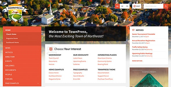 TownPress v3.3.3 – Municipality WordPress Theme