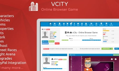 Download vCity – Create Your Own Browser Game