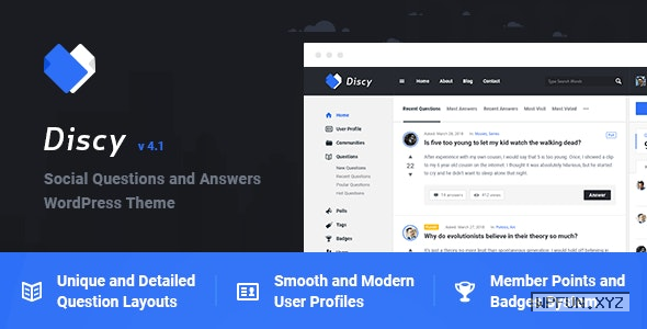 Discy v4.1 – Social Questions and Answers WordPress Theme