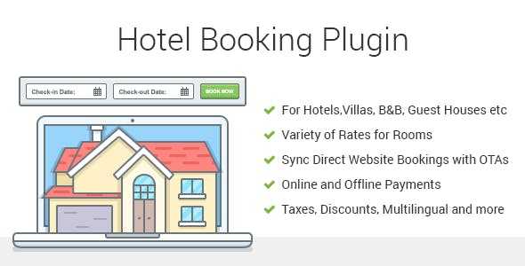 Hotel Booking v3.7.4 – Property Rental WordPress Plugin