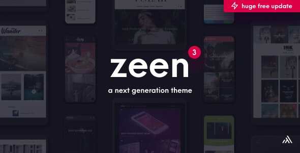 Zeen v3.6.1 – Next Generation Magazine WordPress