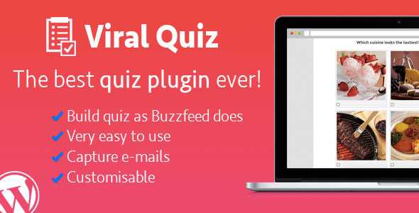 WordPress Viral Quiz v4.0 – BuzzFeed Quiz Builder