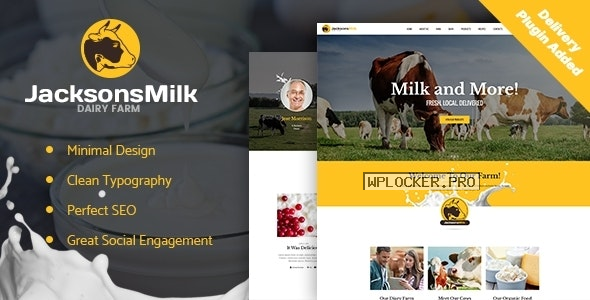 Dairy Farm & Eco Milk Products WordPress Theme v1.2