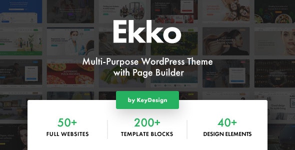 Ekko v1.4 – Multi-Purpose WordPress Theme with Page Builder