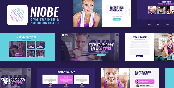 Niobe v1.1.5 – A Gym Trainer & Nutrition Coach Theme