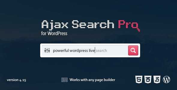 Ajax Search Pro for WordPress v4.17.5