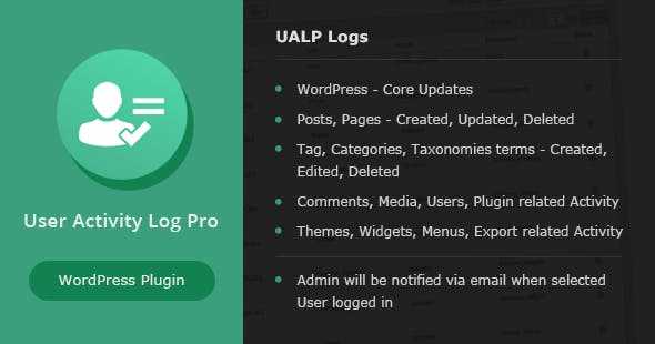 User Activity Log PRO for WordPress v1.6