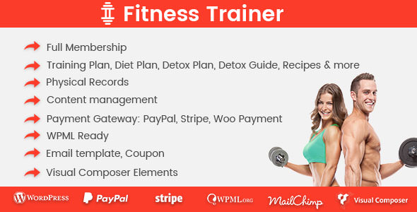 Fitness Trainer v1.3.8 – Training Membership Plugin
