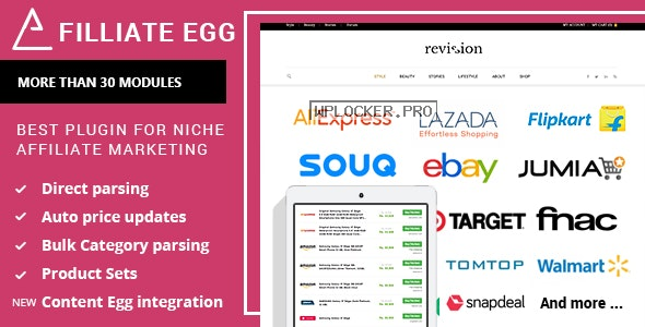 Affiliate Egg v9.9.9 – Niche Affiliate Marketing WordPress Plugin