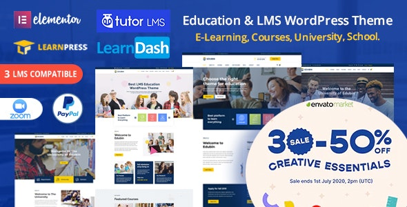 Edubin v6.0.7 – Education LMS WordPress Theme
