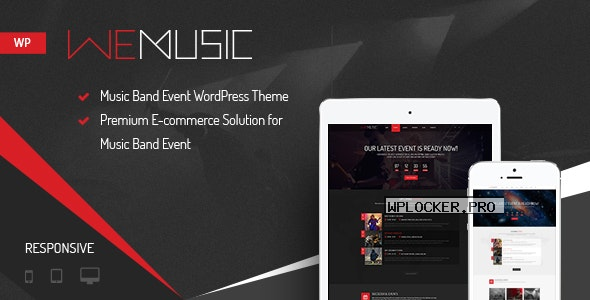 WeMusic v1.8.0 – Music Band Event WordPress Theme
