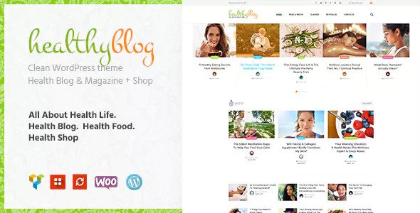 Healthy Living v1.2.3 – Blog with Online Store WordPress Theme