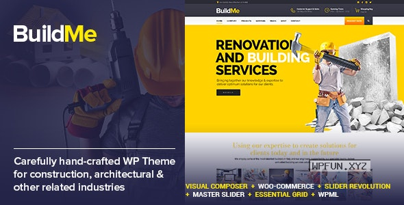 BuildMe v4.2 – Construction & Architectural WP Theme