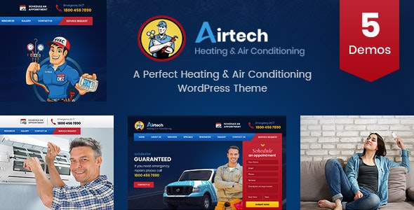 Airtech v1.6 – Plumber WordPress theme