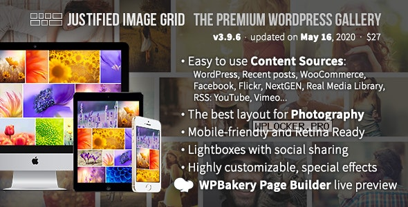 Justified Image Grid v3.9.6 – Premium WordPress Gallery