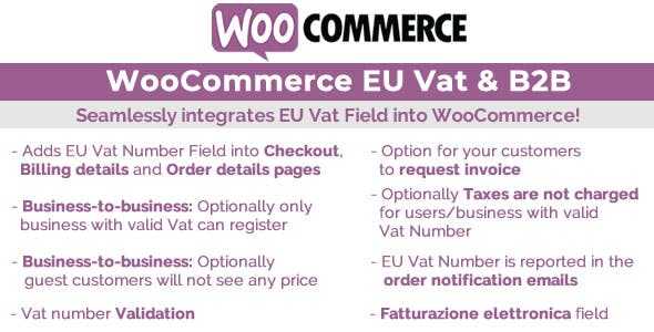 WooCommerce Eu Vat & B2B v8.9