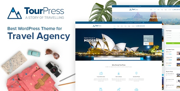 TourPress v1.1.6 – Travel Booking WordPress Theme