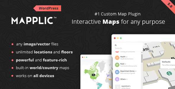 Mapplic v6.0 – Custom Interactive Map WordPress Plugin