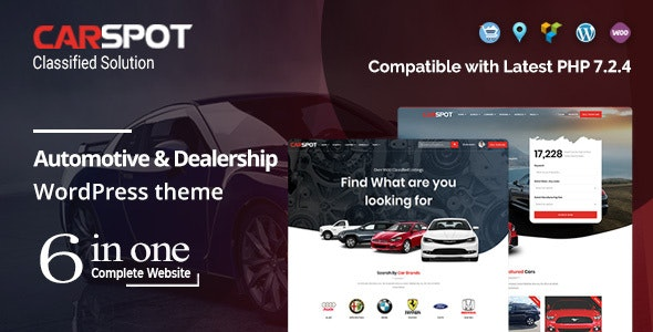 CarSpot v2.2.5 – Automotive Car Dealer WordPress Classified Theme