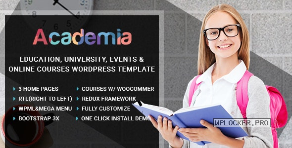 Academia v2.9 – Education Center WordPress Theme