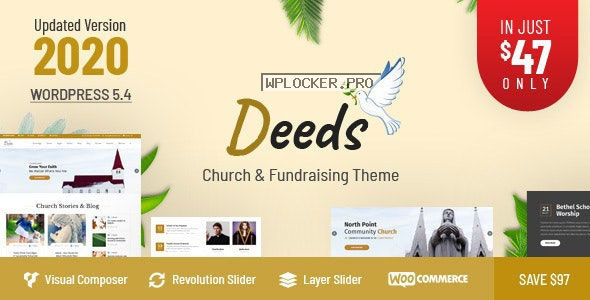 Deeds v8.0 – Best Responsive Nonprofit Church WordPress Theme