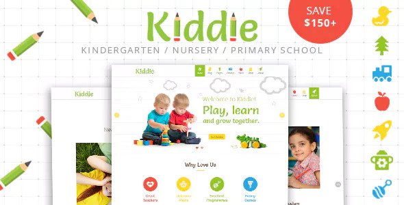 Kiddie v4.1.8 – Kindergarten and Preschool WordPress Theme