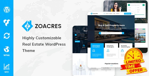 Zoacres v1.1.0 – Real Estate WordPress Theme