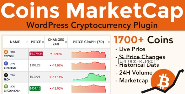 Coin Market Cap & Prices v3.8 – WordPress Cryptocurrency Plugin