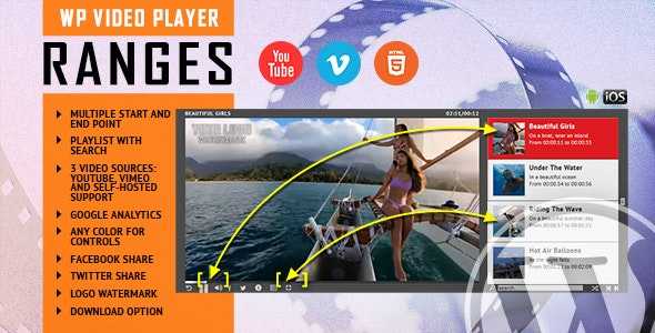 RANGES v1.0.0 – Video Player With Multiple Start and End Points – WordPress Plugin