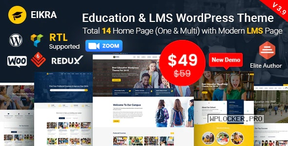 Eikra Education v3.9 – Education WordPress Theme