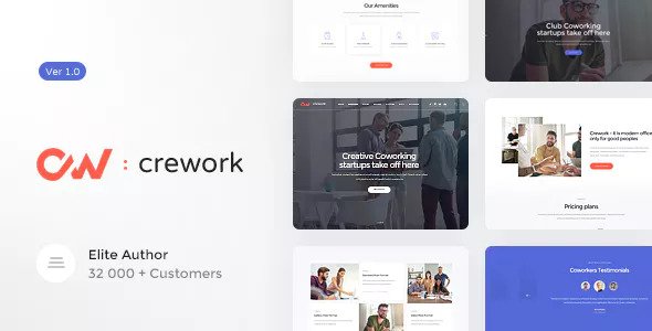 Crework v1.1.5 – Coworking and Creative Space Theme
