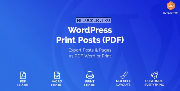 WordPress Print Posts & Pages (PDF) v1.4.3