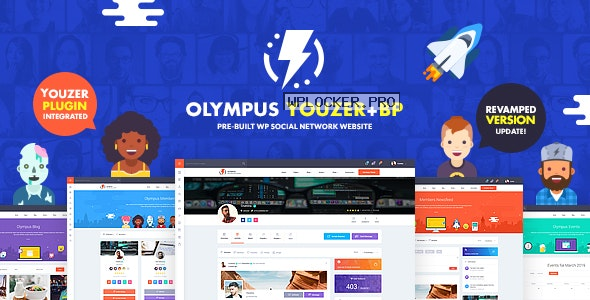 Olympus v3.0 – Powerful BuddyPress Theme for Social Networking