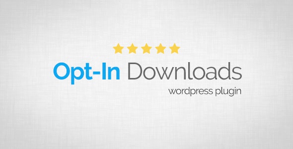 Opt-In Downloads v4.03 – WordPress Plugin