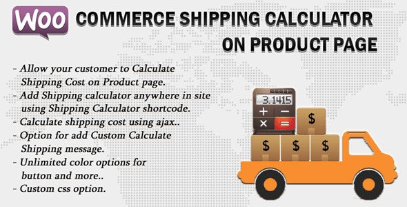 Woocommerce Shipping Calculator On Product Page v2.1