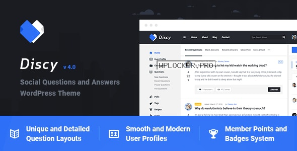 Discy v4.0 – Social Questions and Answers WordPress Theme